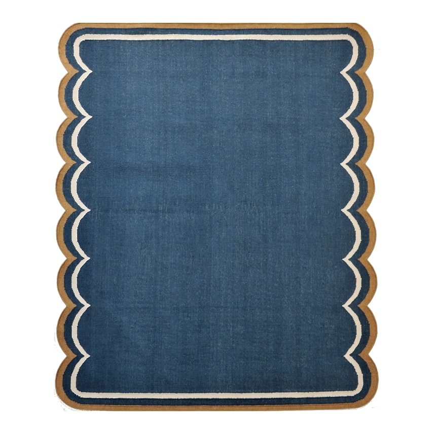 Scallop Rug Navy