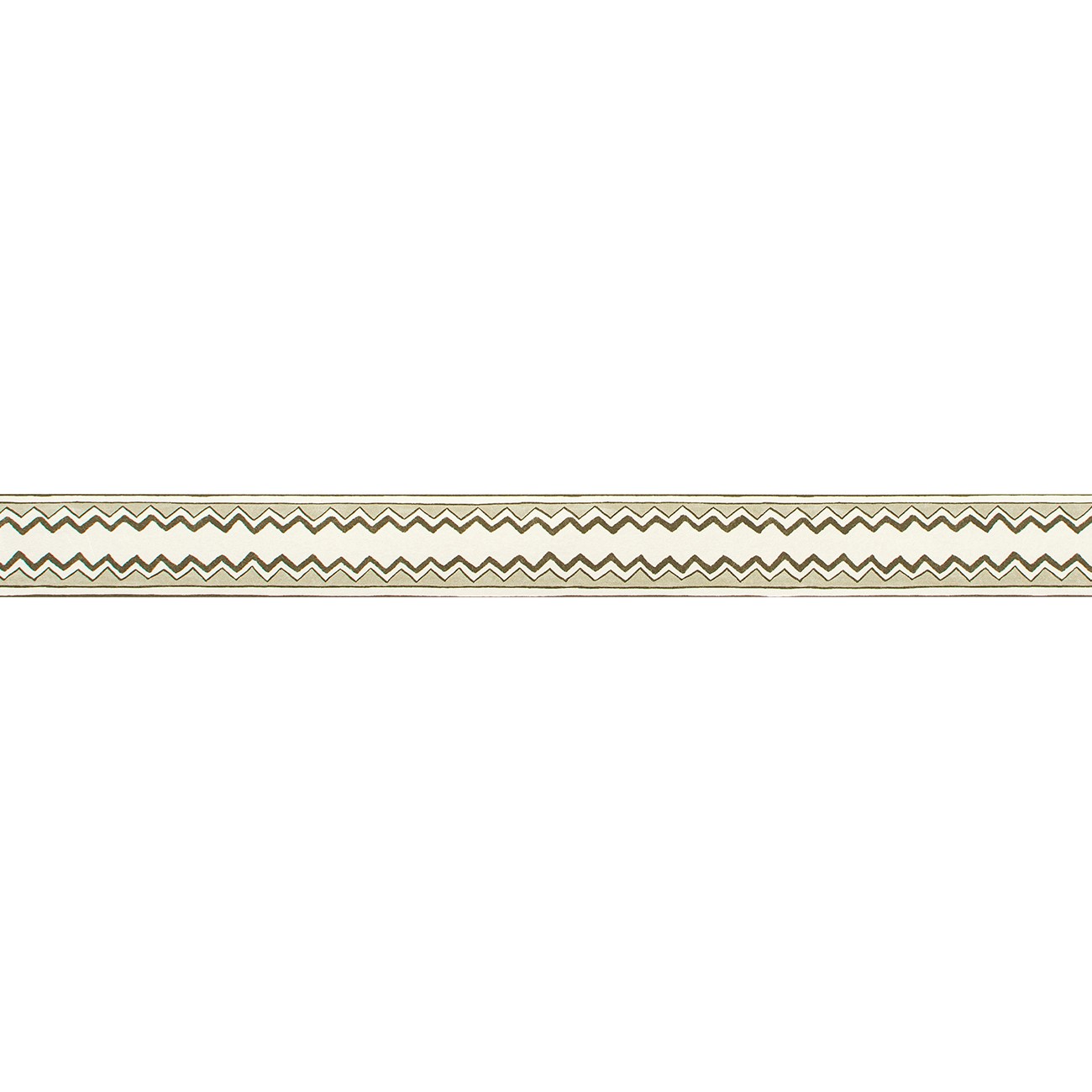 Zig Zag Stripe Border Moss