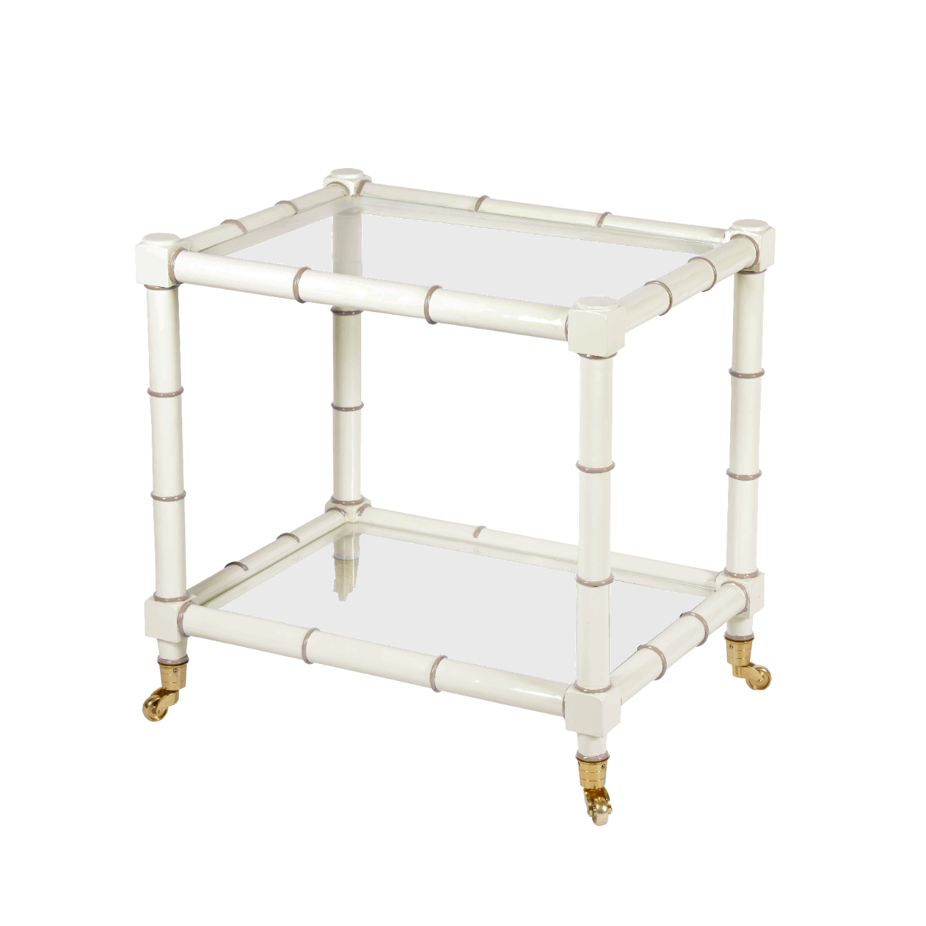 Cane Side Table Snow